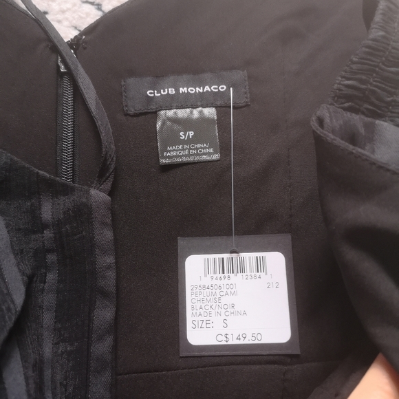 BNWT - club Monaco peplum cami - Picture 3 of 6